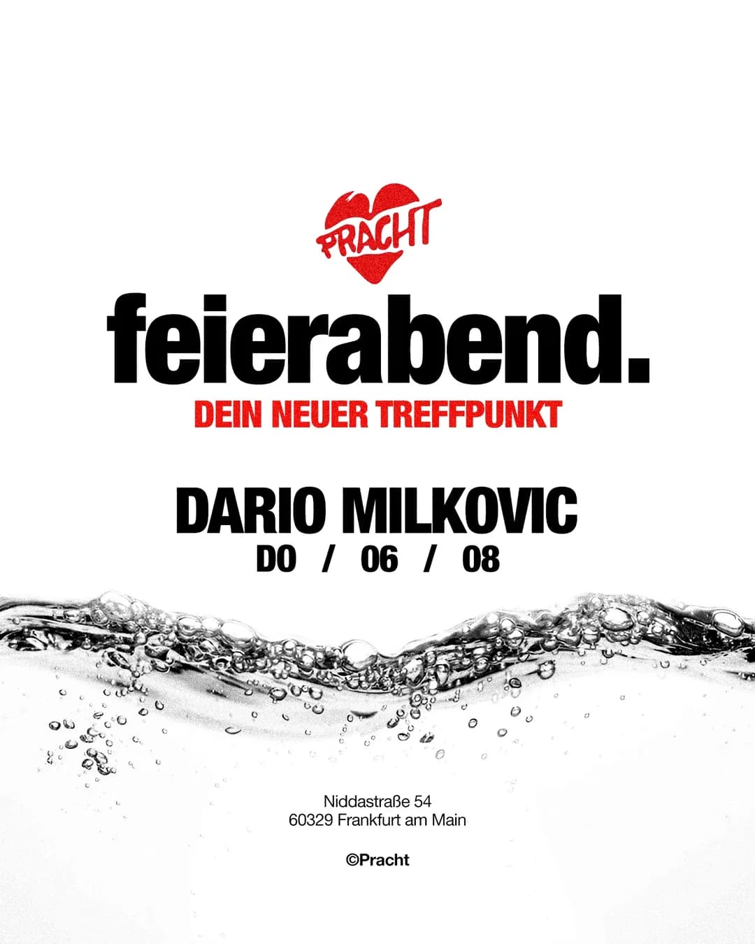Flyer: feierabend. with Dario Milkovic