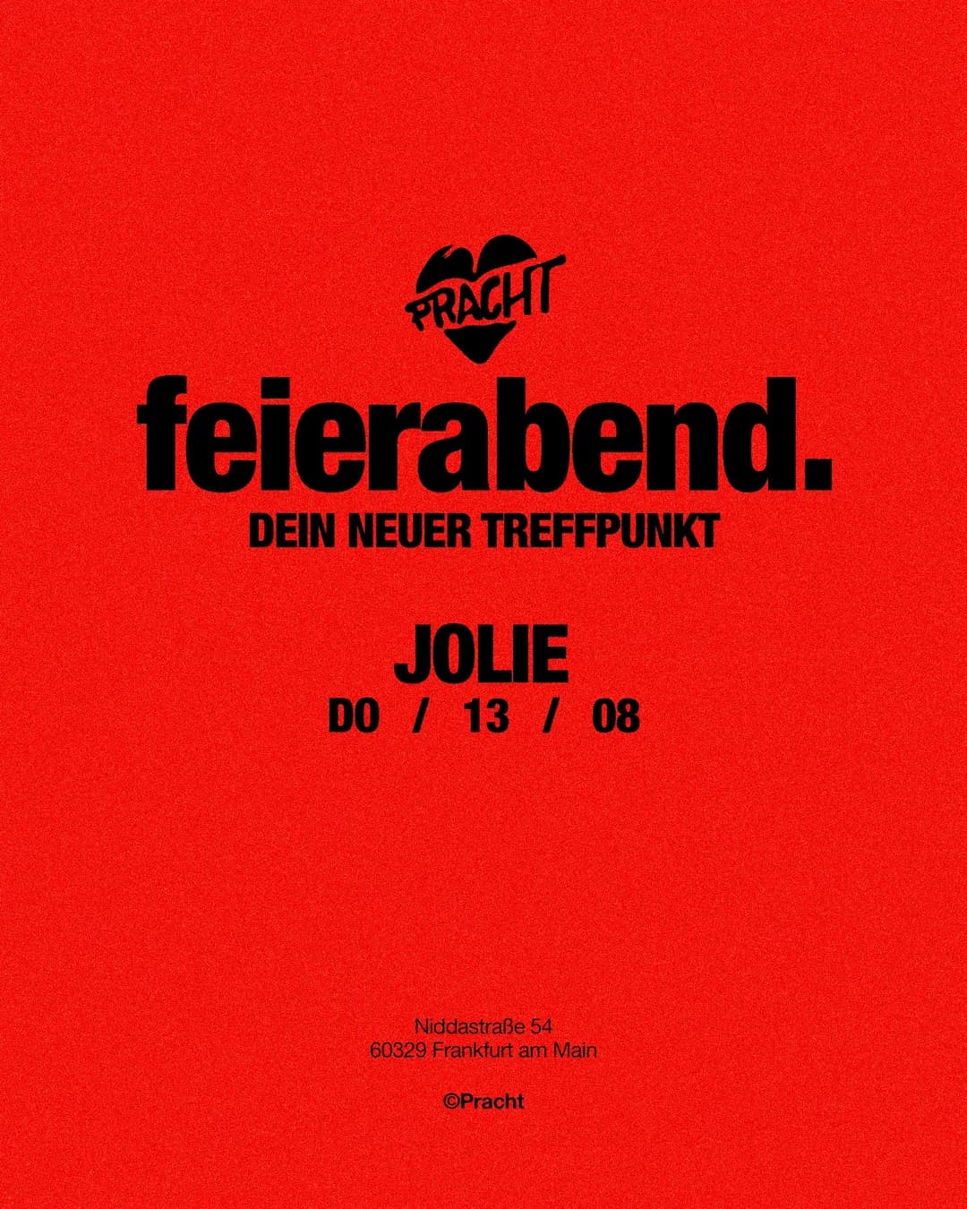 Flyer: feierabend. with Jolie