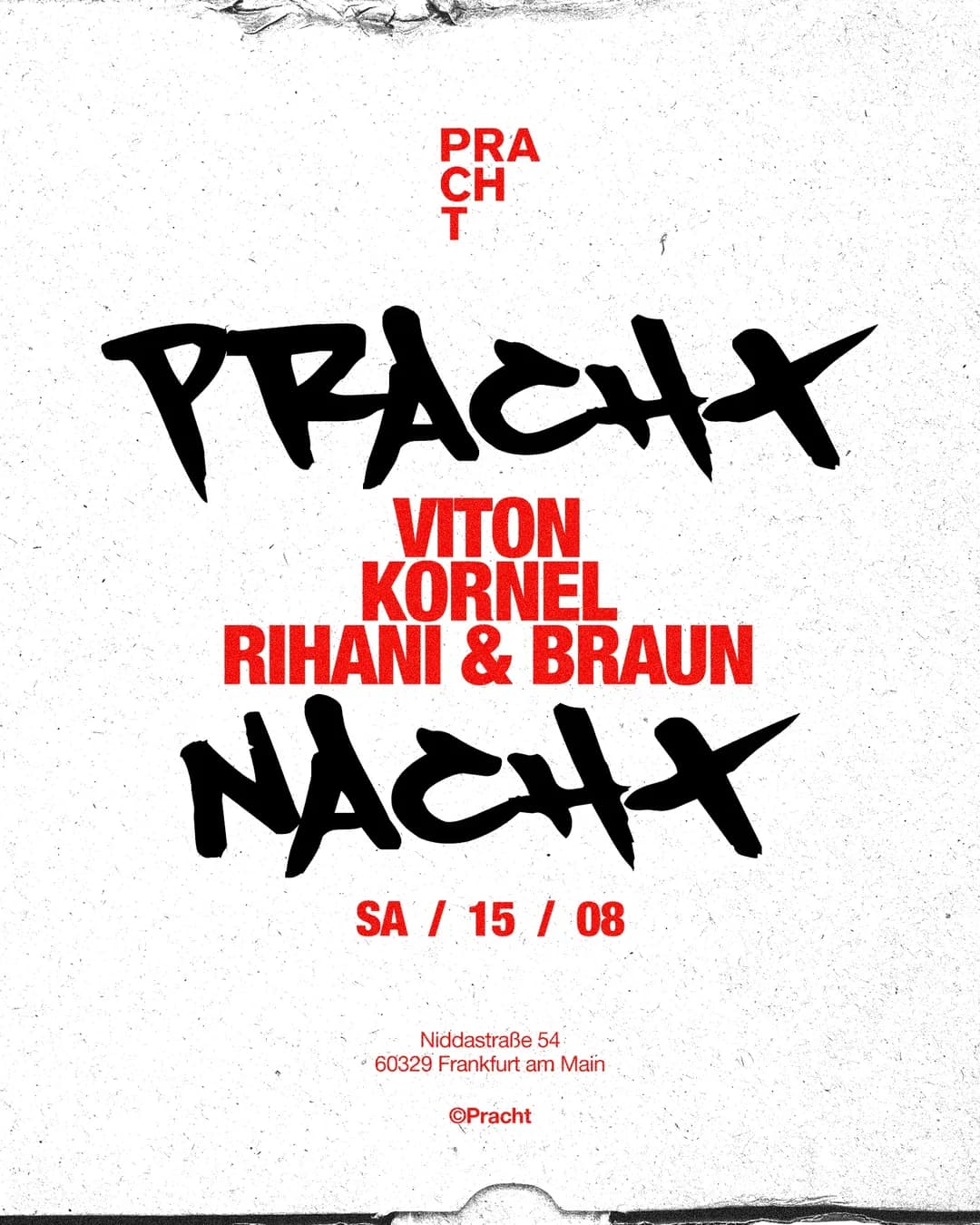 Flyer: PrachtNACHT with Viton, kornël, Stefan Miller